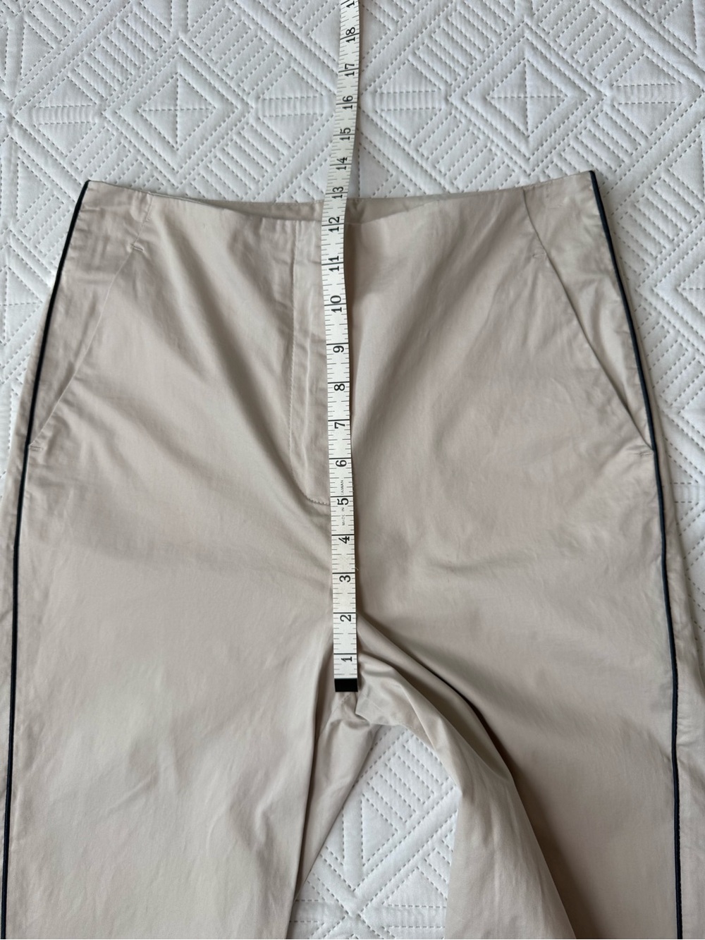 Peserico Handmade Tailored Ankle Length Cotton Pants Size 42 US6 - Picture 5 of 12